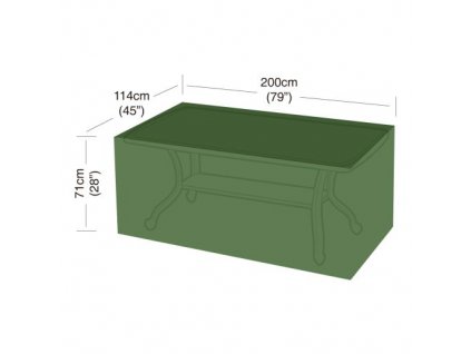 plachta krycí na obdélníkový 8místný stůl 200 x 114 x 71 cm, PE 90g/m2