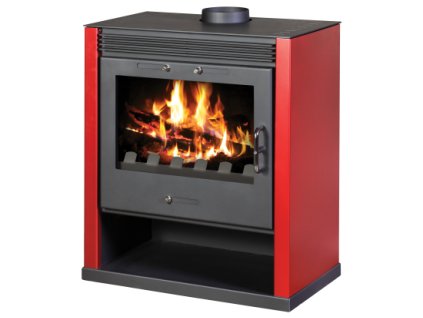 Krbová kamna Victoria Rubin červená