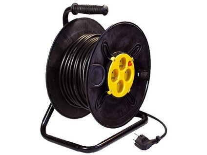 Prodlužovací kabel na bubnu, 40 m, 3 x 1,5 mm, 4 zásuvky