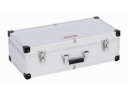 Hliníkový kufr KREATOR na 80CD stříbrný