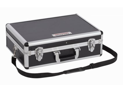 Hliníkový kufr KREATOR 460x330x155mm černý