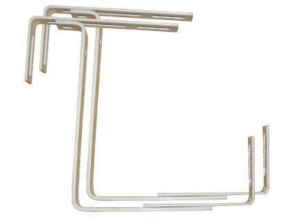 Nastavitelny kovovy drzak truhliku na balkon 17 x 10,5–20 cm, 2 ks