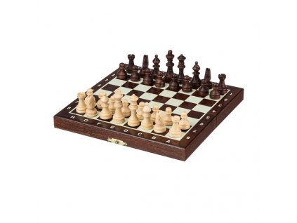 Malé magnetické dřevěné šachy