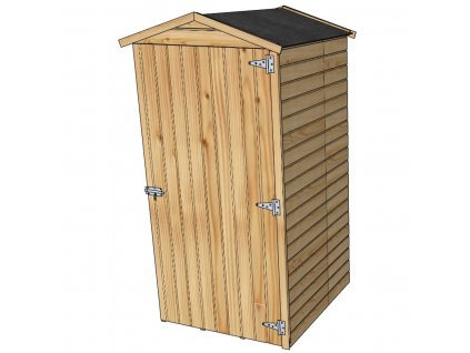 Dřevěný domek SOLID ANITA 1 - 90 x 96 cm (S879-1)