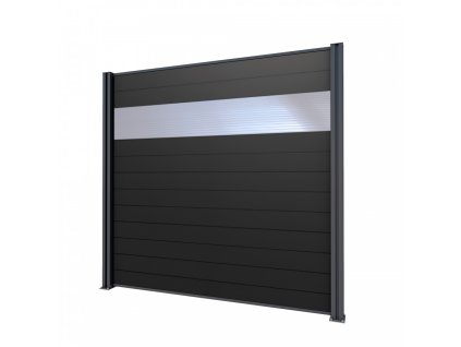 Zadní stěna ke Carport Premium, antracit / tmavě šedá, čirá