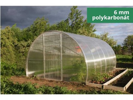 Zahradní skleník LEGI KALE 3 - 3,14 x 10 m, 6 mm  + 2 x silikon na polykarbonát