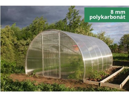 Zahradní skleník LEGI KALE 3 - 3,14 x 10 m, 8 mm  + 2 x silikon na polykarbonát