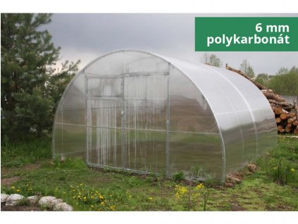 Zahradní skleník LEGI RUBARB - 4 x 10 m, 6 mm  + 3 x silikon na polykarbonát
