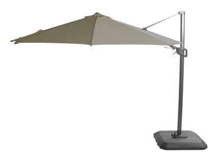 Zahradní slunečník Shadowflex 350x350cm s bočním stíněním, olive