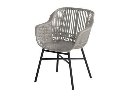 Křeslo Delphine Rope s hliníkovou podnoží