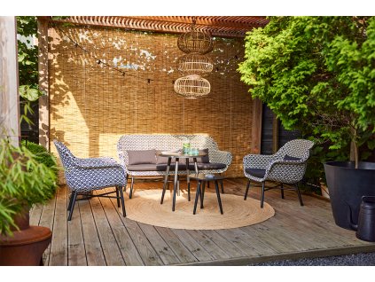 Lounge souprava Delphine z umělého ratanu