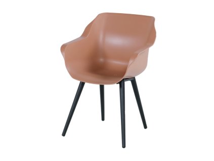 Jídelní židle Sophie Studio s ALU podnoží, plastová,Terra