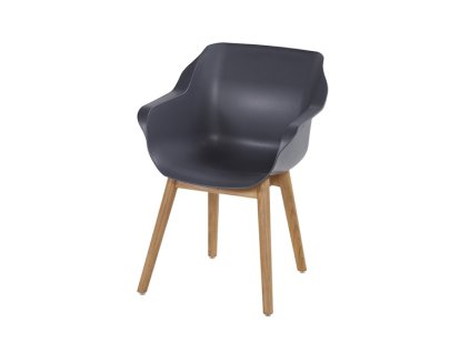 Jídelní židle Sophie Studio s teakovou podnoží, Xerix