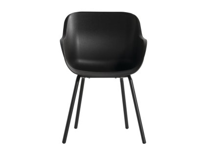 Jídelní židle Sophie Rondo Elegance, plastová s alu podnoží, mahagony seat