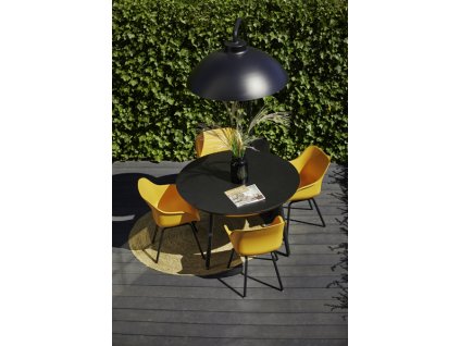 Zahradní souprava Sophie Rondo, 4 x židle v barvě Curry Yellow