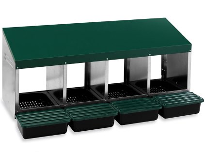 Snáškové hnízdo pro slepice 4místné, se sběrným košem 10103