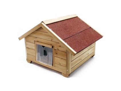 Zateplená bouda - kočičí domeček, 68 x 56 x 45 cm - MICKA S