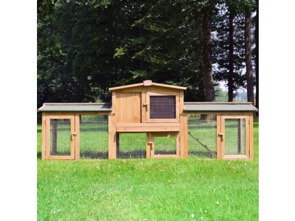 Dřevěná králíkárna ZNOJMO MAXI, 2200x560x830 mm