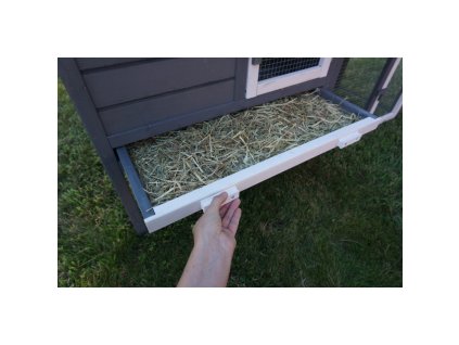 Dřevěná králíkárna MALLORCA, 1460x500x860 mm