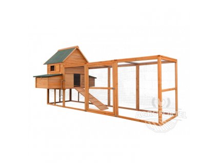 Dřevěný maxi kurník COPENHAGEN DELUXE, 3100x1500x800 mm