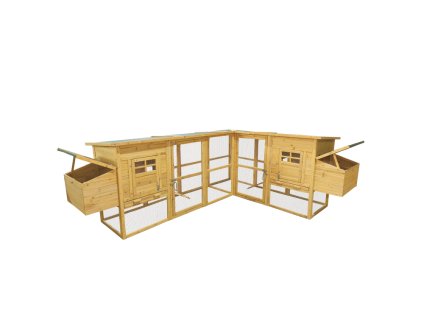 Dřevěný kurník ISTANBUL DELUXE, 2800 x 2200 x 1000 mm