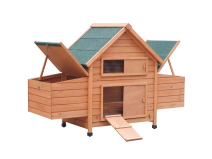 Dřevěný kurník a husník BUDAPEŠŤ, 1540x550x1170 MM