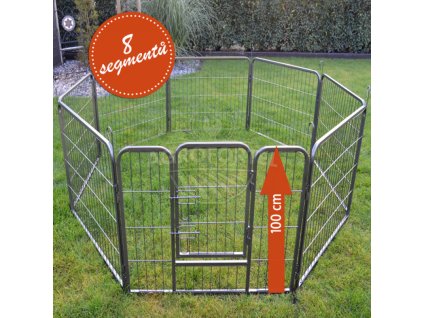 Výběh pro psy a další zvířata - velikost L - 8 segmentů, výška 100 cm