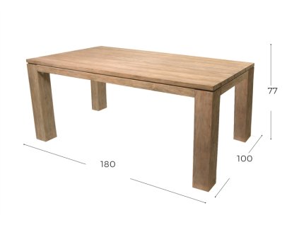 Zahradní stůl Hartman SCULPTURE, teak, 180x100 cm