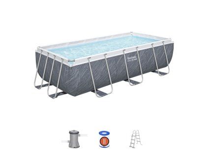 56721 bazen steel pro max 404x201x100 marble sada
