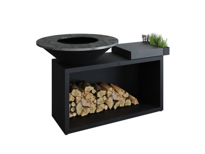 Grilovací ohniště OFYR Island 100 Black Ceramic Dark Grey