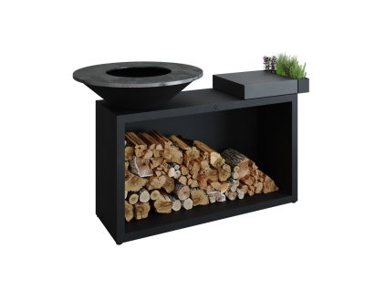 Grilovací ohniště OFYR Island 85 Black Ceramic Dark Grey