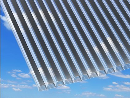 Polykarbonátová deska Guttagliss Zebra 16 mm, 5000 x 980 mm, antracit