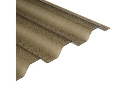 Trapézový polykarbonát bronz s hrubou strukturou 6000 mm 6000 x 1045 x 0,8 mm, cena za 6,27 m2 (1 deska)