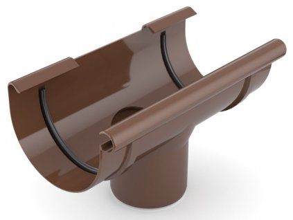 Plastový okapový kotlík Covernit PVC 100/90 mm hnědá