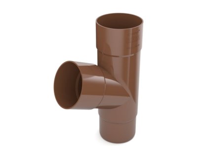 Plastové napojení do svodu Covernit PVC 90 mm hnědá