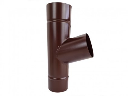 Lakované napojení do svodu Covernit 80 mm hnědá