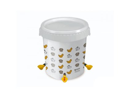 Napájecí kýbl s mističkami, 32 litrů - GAUN 12195