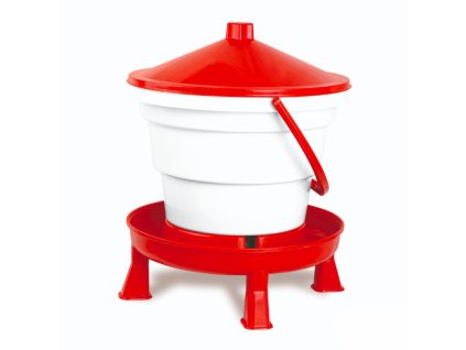 Napájecí kbelík pro drůbež, s podstavcem, 16 l - GAUN 12043