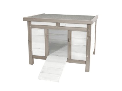 Dřevěná mini králíkárna LUTYCH, 600x500x470 mm