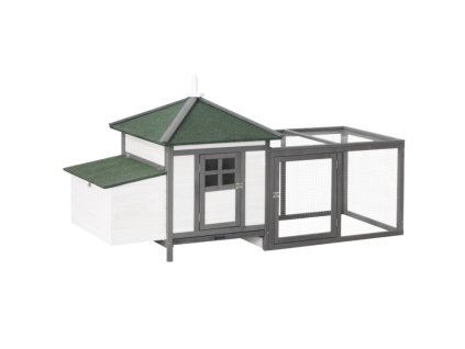 Dřevěný kurník DUBAI MAXI GREY, 1960x760x970 mm