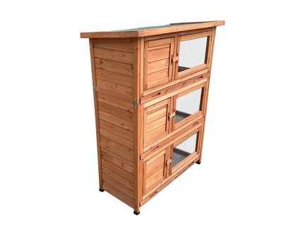 Dřevěná králíkárna NICE, 915x450x1160 mm