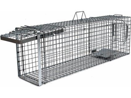 Profesionální past na lišky, kuny, vydry a kočky KENNIVA H120x34x42