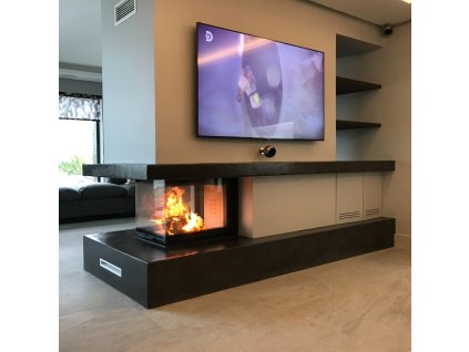 Krbová vložka KRATKI NBU 11 BS, 3 skla s výsuvem