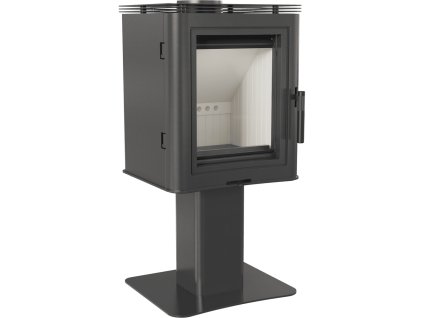 Krbová kamna KRATKI KOZA K5 s nohou, černá