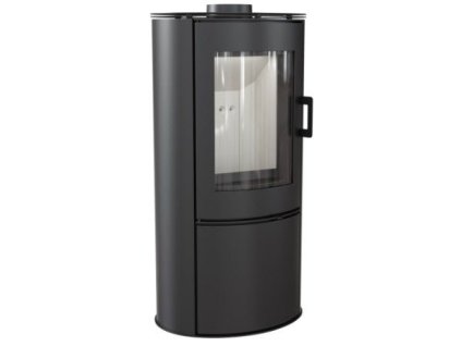 Krbová kamna KRATKI KOZA AB s ocelovou horní deskou, černá