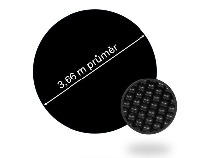 Solární plachta CF pro bazény s průměrem hladiny 3,6 m ČERNÁ