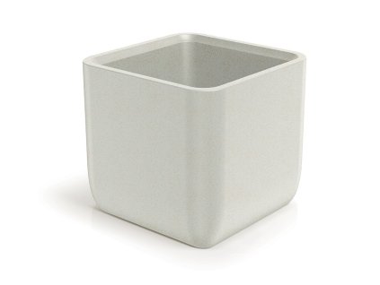 Květináč MOLTA CASE SQUARE 40 cm, světlý granit