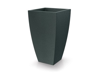 Květináč MOODA SQUARE 40 cm, černý granit