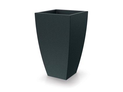 Květináč MOODA SQUARE 40 cm, uhlíkově šedá