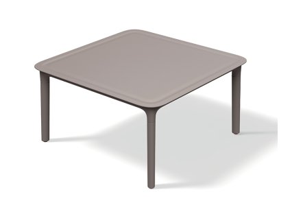Konferenční čtvercový stůl RIMO 78 x 78 x 41 cm, zemitě hnědá